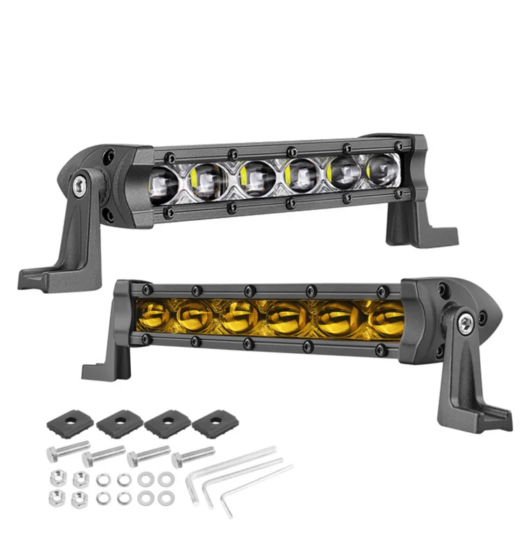 2 Pieces Per Box 8 Inch Offroad Pick Up Slim Single Row 4X4 Led Light Bar