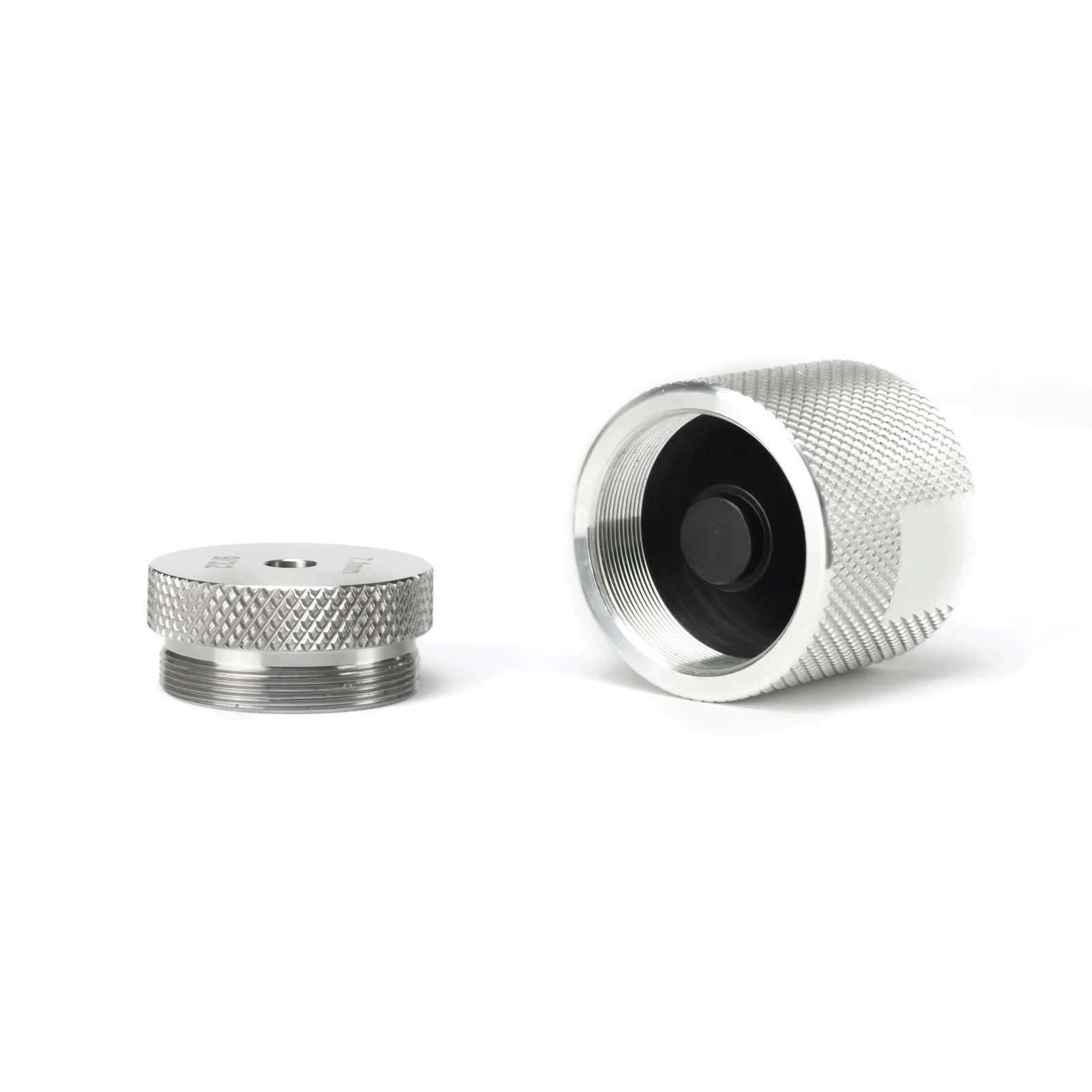 1.355' OD Spade / Skirted Baffle Cup Jig Drill Guide Fixture Tool 17-4 Stainless Steel / Titanium Solvent Fuel Filter Trap