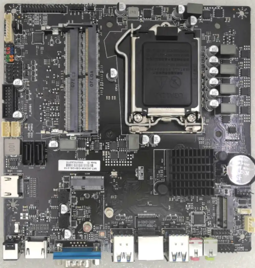 Cost-effective Industrial Mini ITX Motherboard Dual DDR4 Memory Slot Gen 12th Desktop CPU Allinone Computer Motherboard