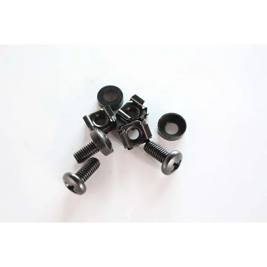 Used in Network Rack,white zinc plated M6 Caged Screws Nuts