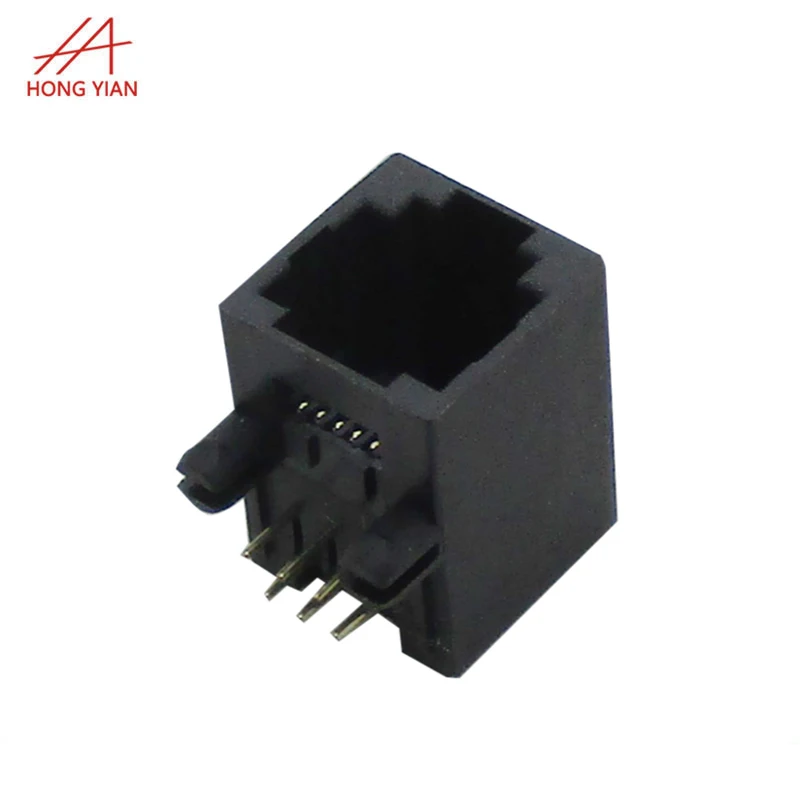 Plastic Shell Female Connector RJ45 Modular Jack 6p6c Network Port Socket RJ11 Socket Adapter