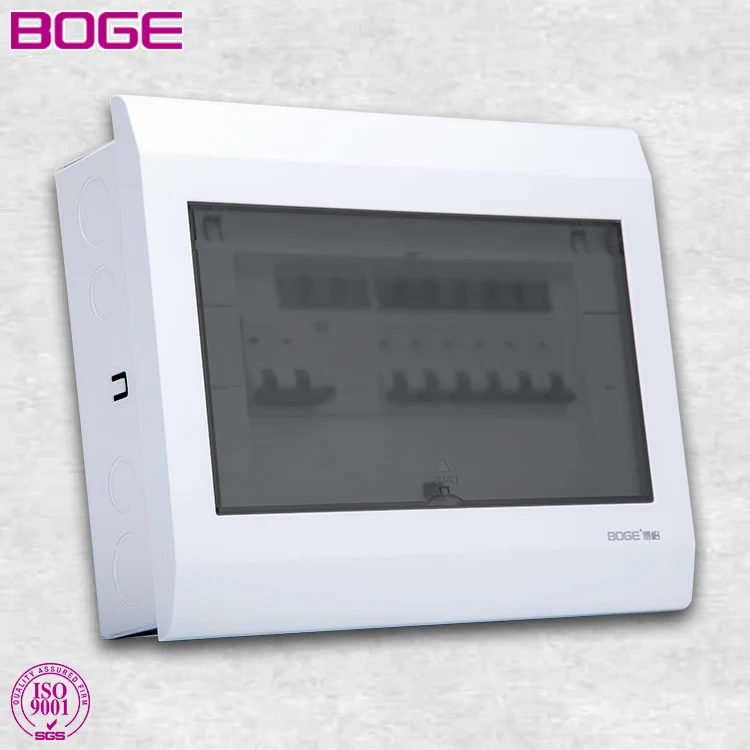 BOGE 10 Way Electrical Plastic Power Switchboard Distribution Box Main Circuit Breaker Box