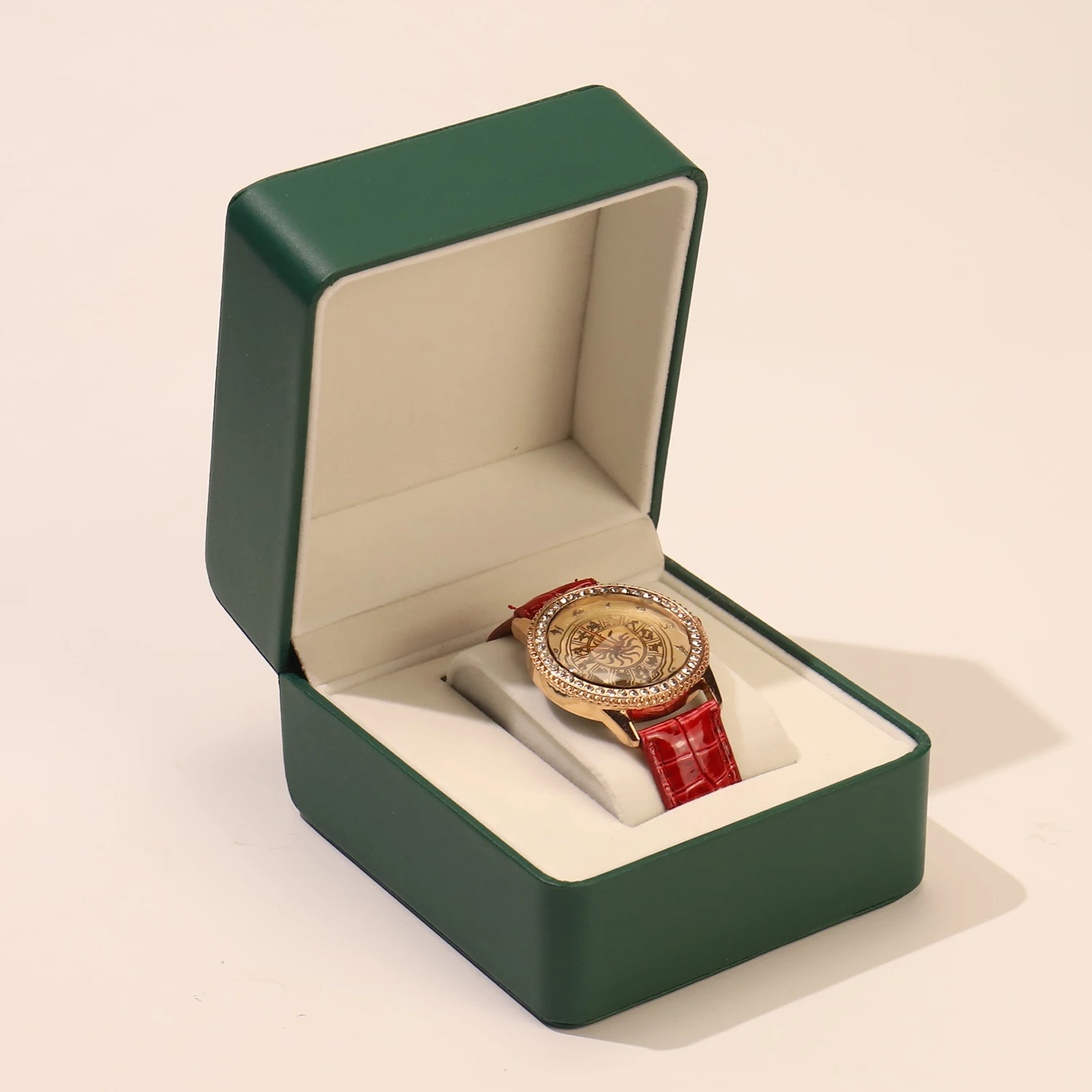 Tongxing Watch Storage Box Packaging Luxury Leather Display Gift Single Square Case Watch Storage Box