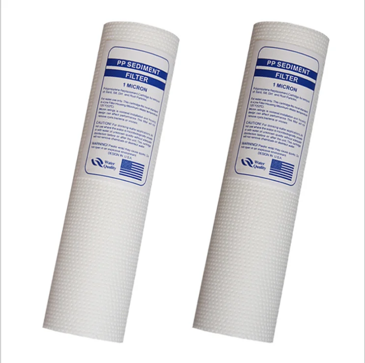 Melt Blown Cartridge Micro Filter 20inch 1Micron  5Micron PP Sediment Filter Cartridge
