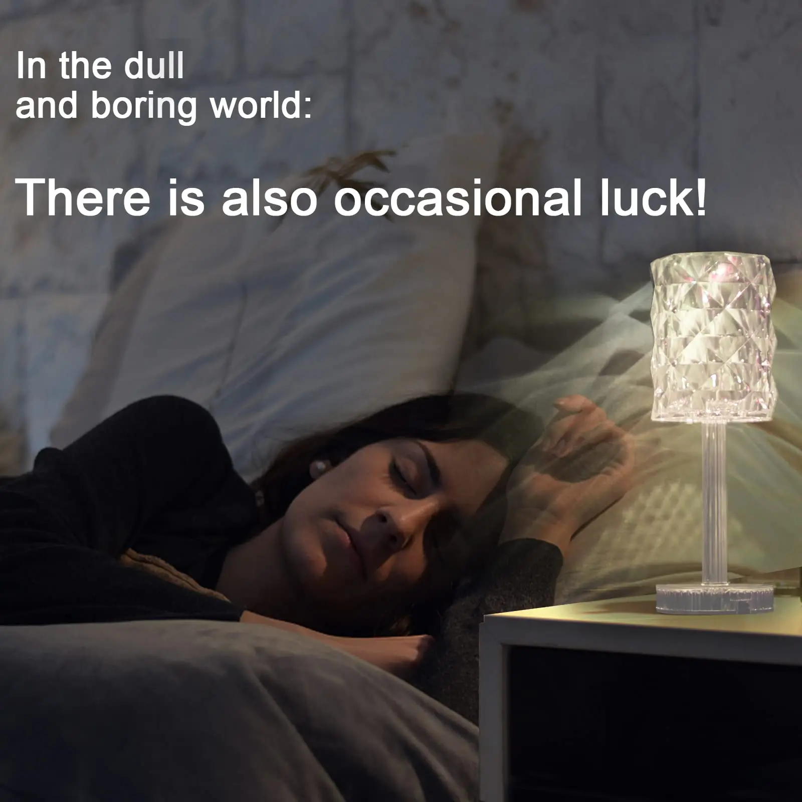 Living Room Housewarming Gift Romantic LED Rose Diam Touch Lamps Crystal Table Lamp RGB Color Changing Night Light