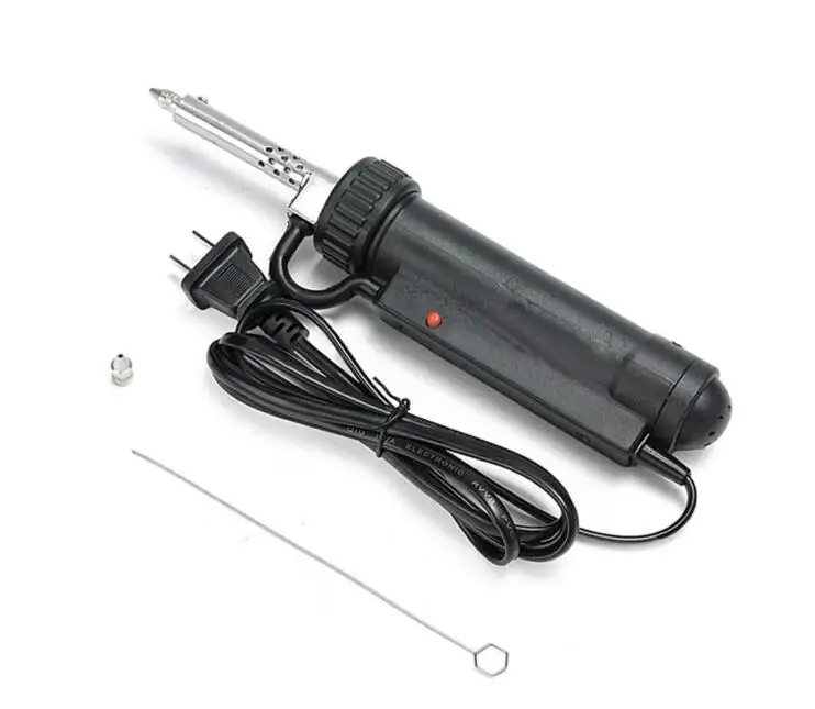Green Solder Sucker 30W 220V 50Hz Electric Vacuum Desoldering Pump Iron Gun Soldering Repair Tool with Nozzle and Drill Rod