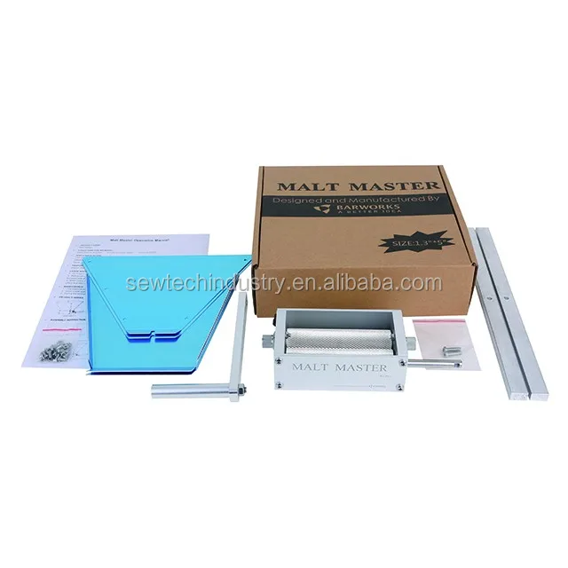 
Home Brewing Grain Mill Malt Master with 2 Rollers Aluminum Bars 