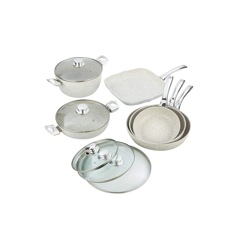 Popular selling 7pcs Promotional Aluminum Nonstick Cookware Set