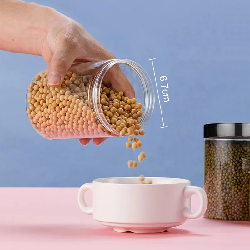 Фабрика 2 унции 3 унции 4 унции 6 унций 8 унций 50 г 80 г 100 г еда мед печенья прозрачная пластиковая банка для домашних животных для специй пластиковая Косметическая банка для крема с крышкой