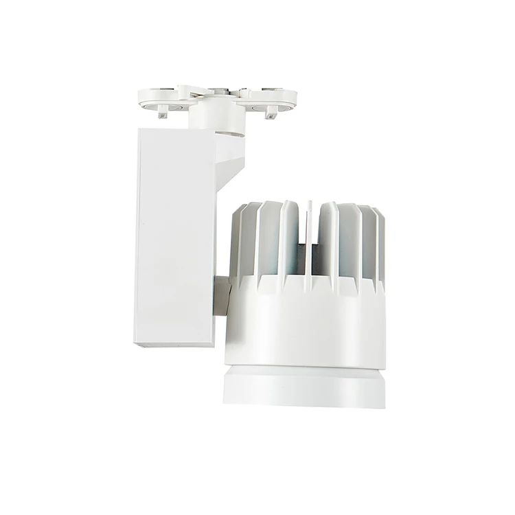 High Quality Modern Commercial Led Track Light Fixture High Lumen Ra80 COB Spot Light Aluminium Casing 2 3 4 Wire No Flickering