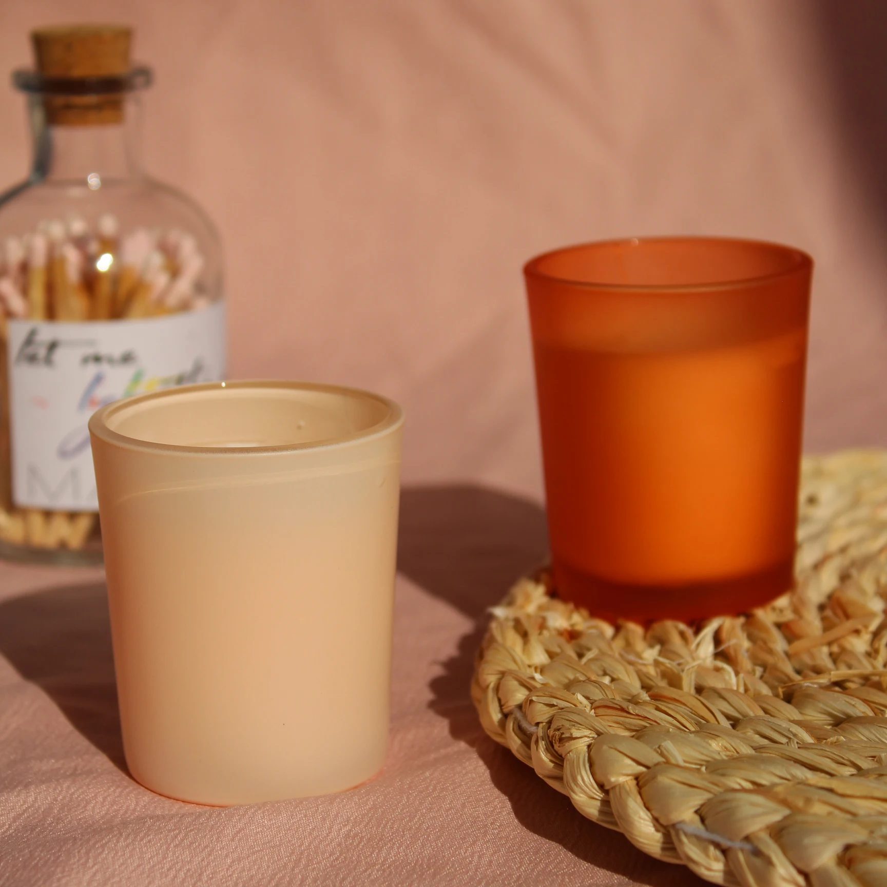 Wholesale Aromatherapy Scented Soy  Glass Jar Candle Gift Set Luxury Home Decor Candle