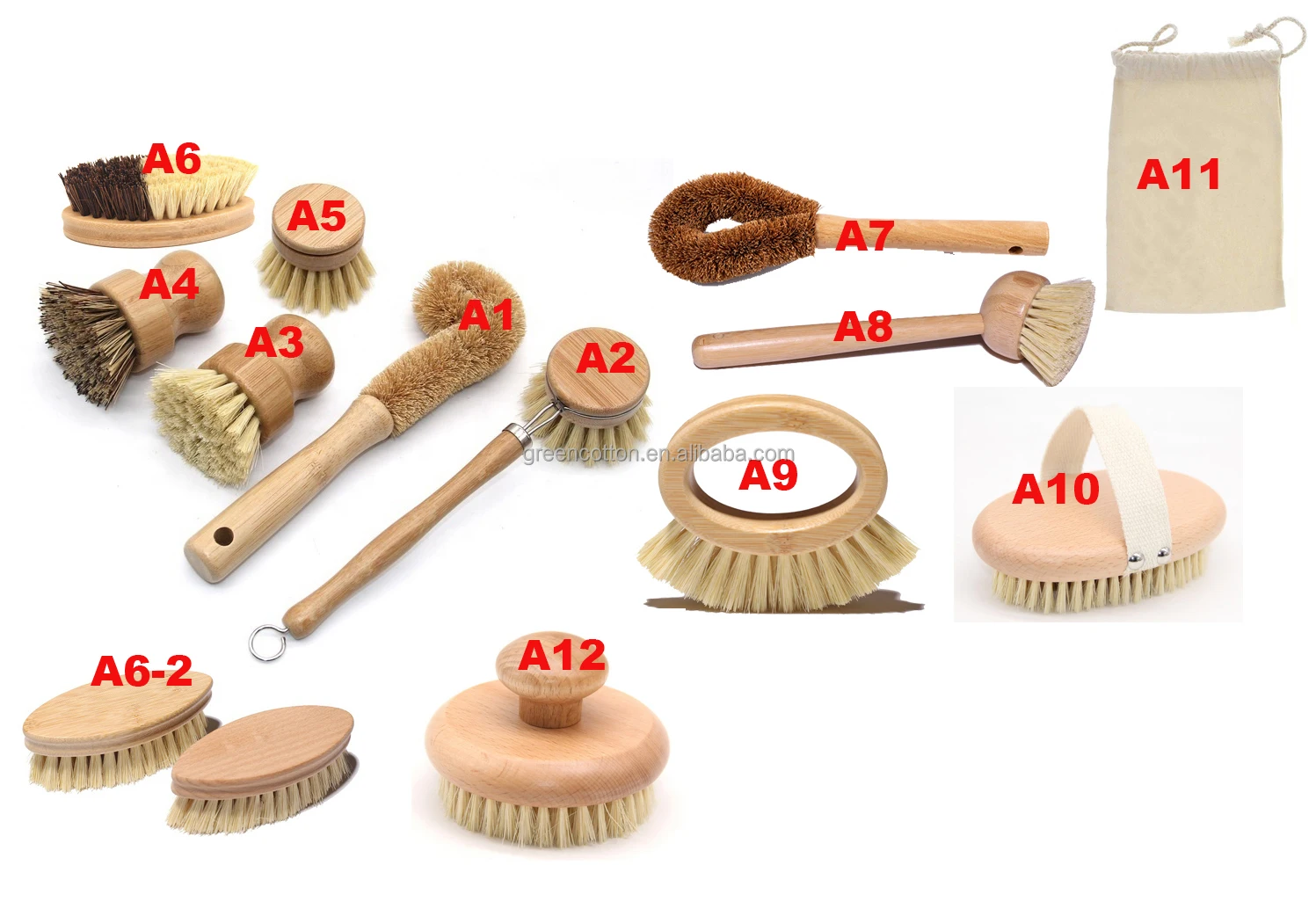 100% Biodegradable Zero Waste Natural Vegan Eco Friendly Wooden Wood Bamboo Pot Pan Cup Dish Bottle Kitchen Cleaning Brush