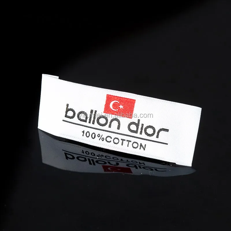 Wholesale fashion damask custom garment woven labels for clothing