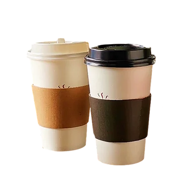 Cup sleeves for cold drinks custom hot coffee cup cardboard lid sleeves handle thermo ice  coffee cup sleeve kpop