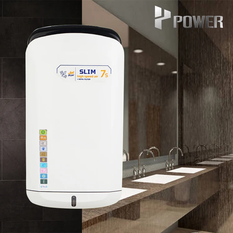 Factory Specials Bathroom High Speed Wall-Mounted Smart Sensor Jet Hand Dryer With Hepa Filter