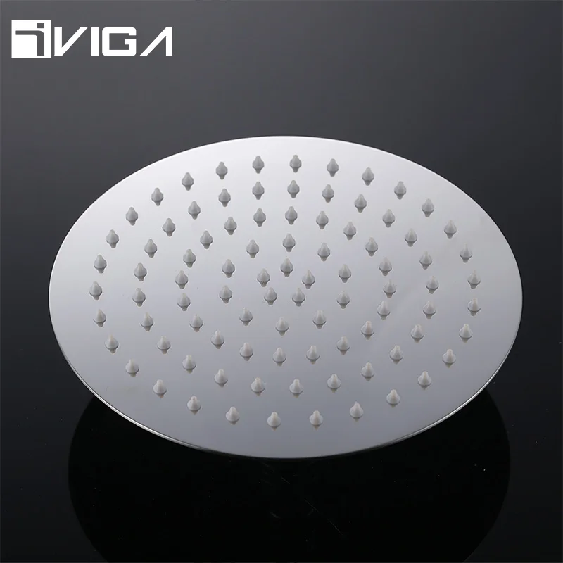 VIGA Factory Thermostatic Shower Set Brass Chrome Luxury Rain Shower Head Thermostatic Bath Shower Mixerer