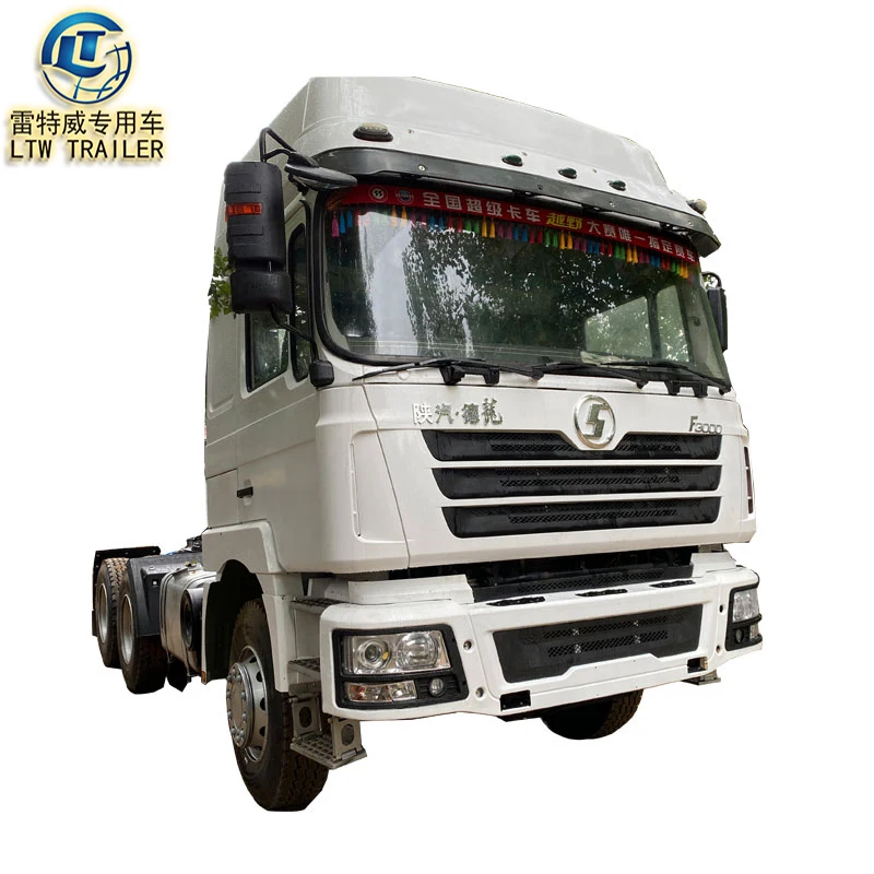 Used Original schman f3000 tractor truck 6*4 container semi trailer tractor head truck price for sale