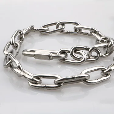 Stainless steel 304 or 316 industrial chains polished finishing stainless steel lifting chain