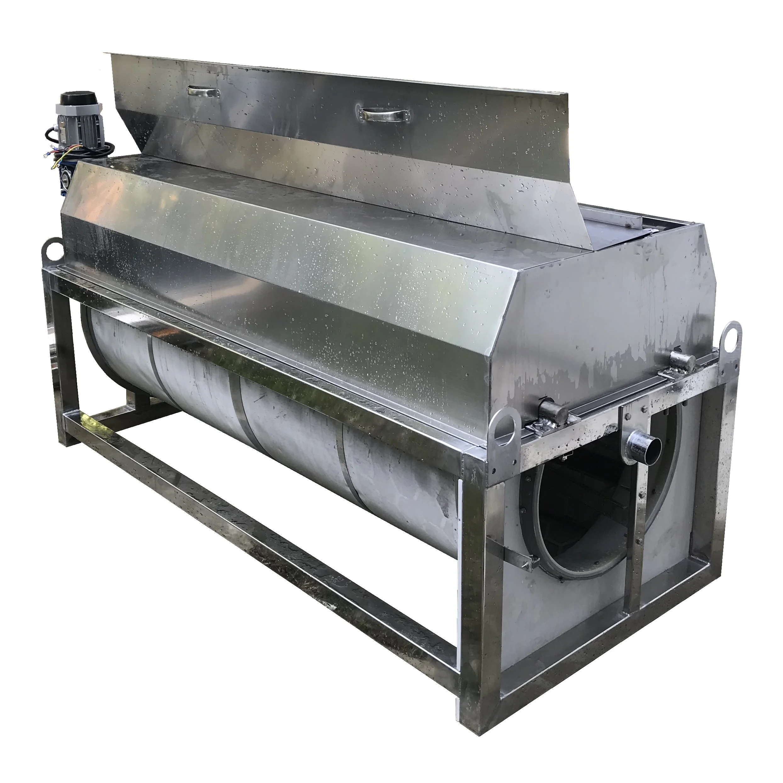 recirculating aquaculture drum filter auto backwash prefilter self cleaning trommelfilter waste water microfiltration