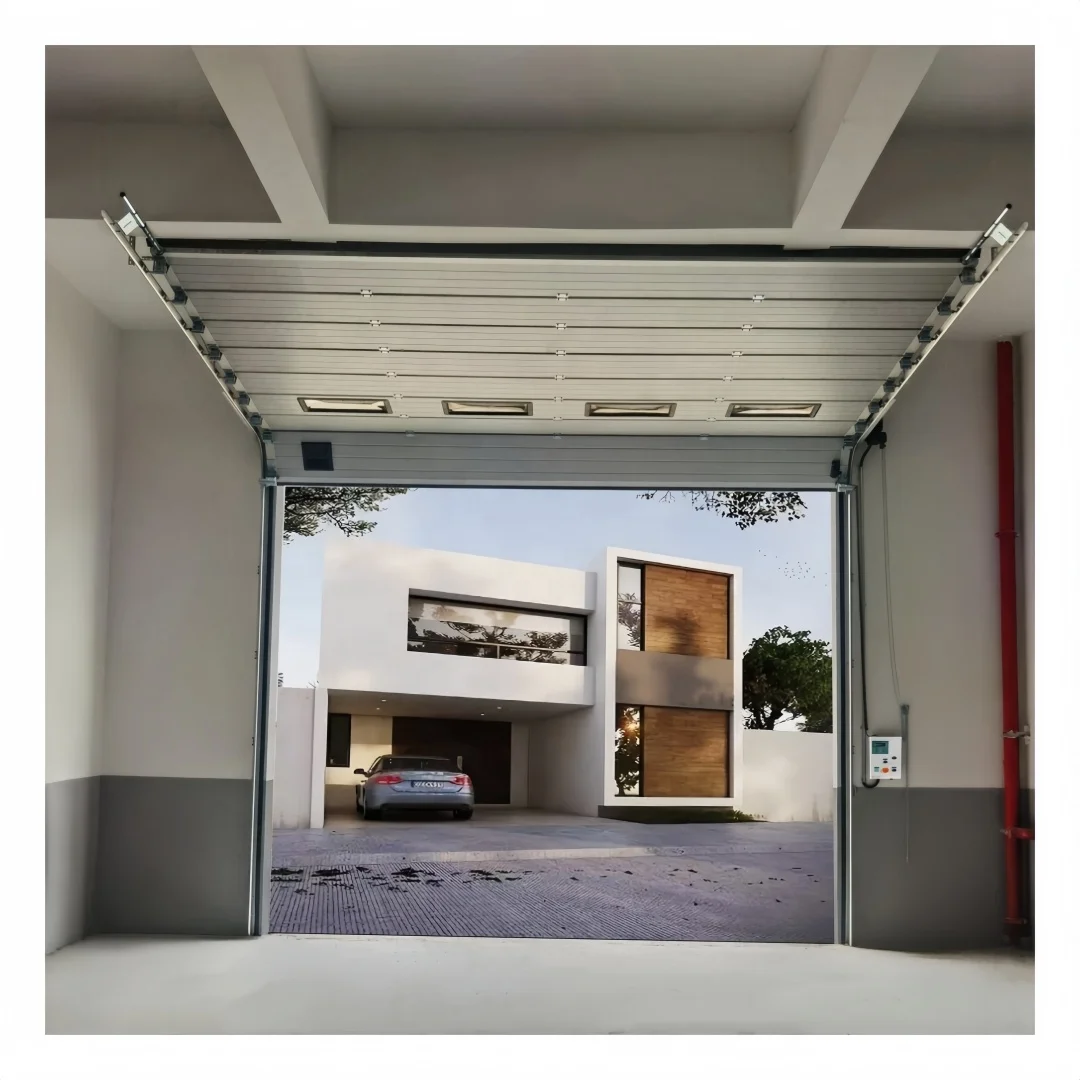 HOT automatic portes pour maison modern front warehouse dock workshop Overhead Sectional lifting industrial lift door
