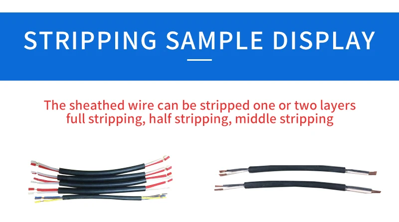 TR-508-JE/N Semi-Automatic Electric Wire Stripper Machine Wire Cutting and Peeling Machine Terminal Wire Peeling Stripping