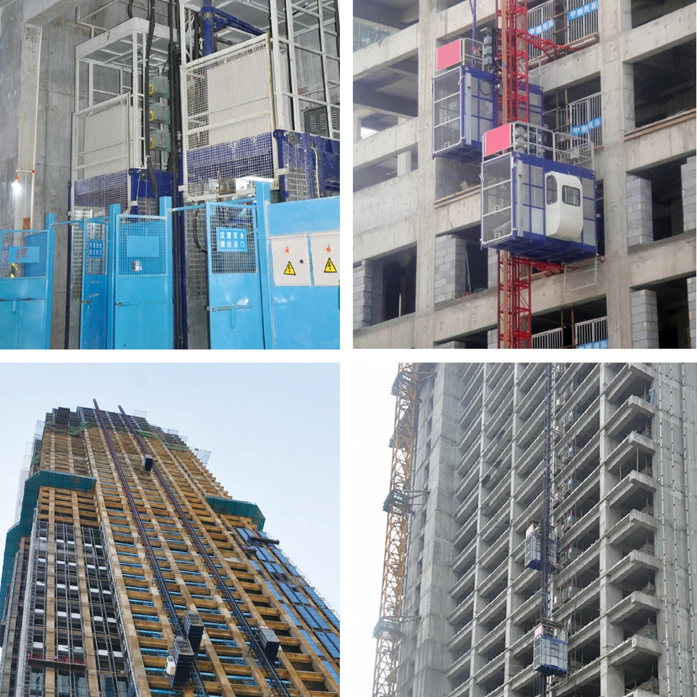 ZK Mini construction elevator with compact structure industrial hoist with CE and EAC certificate