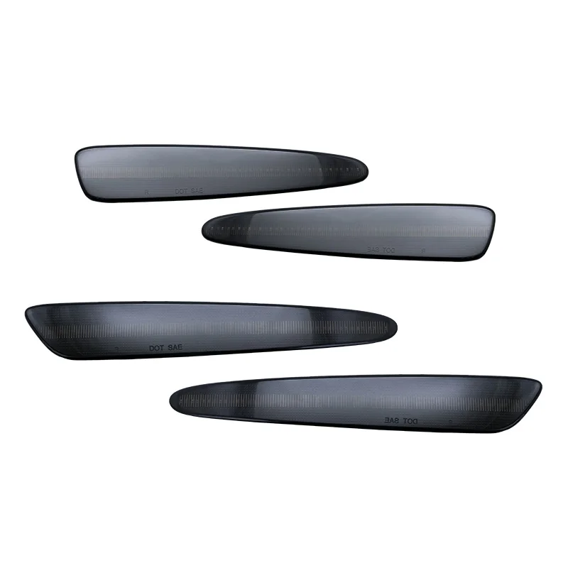 Ailead New Design Smoke Lens Front + Rear LED Side Marker Lamp For Chevy For Corvette C6 2005-2013