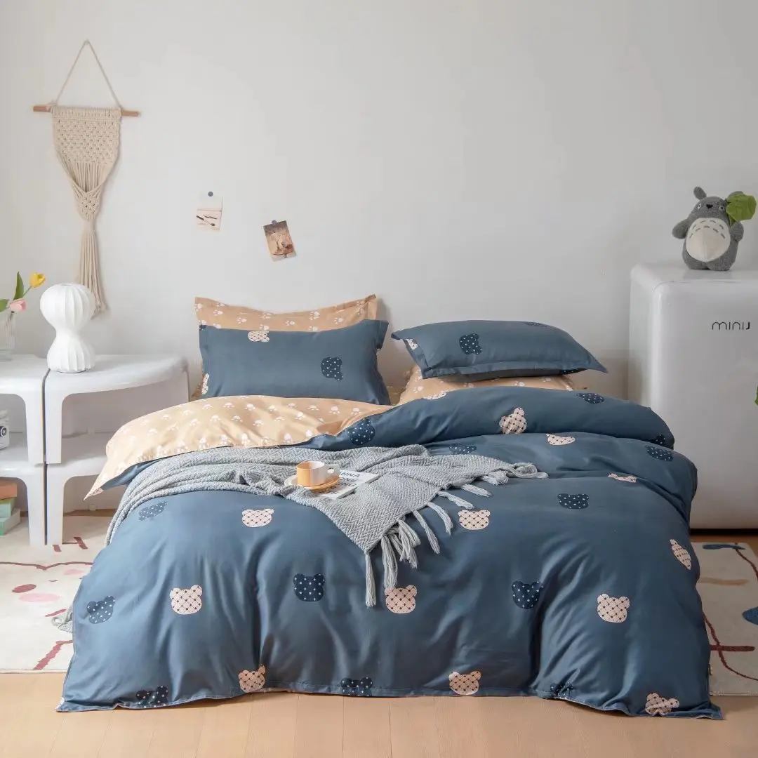 China factory  kids bedding set 100 cotton cartoon 3d printed custom duvet cover dragon series bed linen for boy