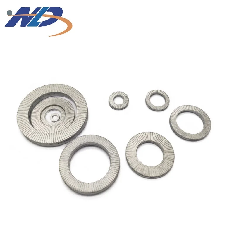 NLD Galvanized Washer  316 304SS M4 M6 M16 M24Dacromet Double Fold Self-Locking Wedge Lock Washer