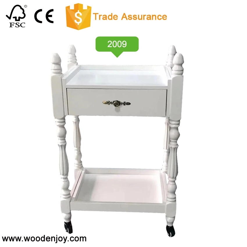 New European style solid wood salon trolley Two / three layers optional Hairdressing trolley 2009#