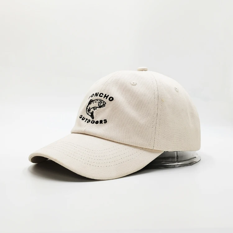 2022 Wholesale 100% cotton Unstructured Baseball Cap Embroidery Custom Dad Hat