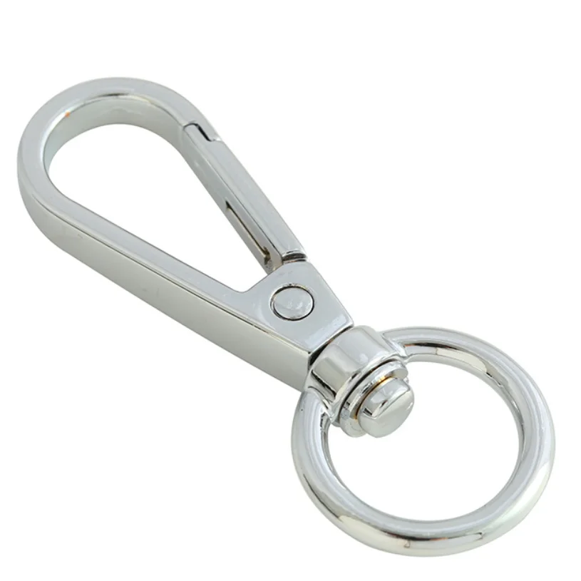 Metal round O-ring Eye Snap Hook Trigger Clasps Clips  for  Keychains