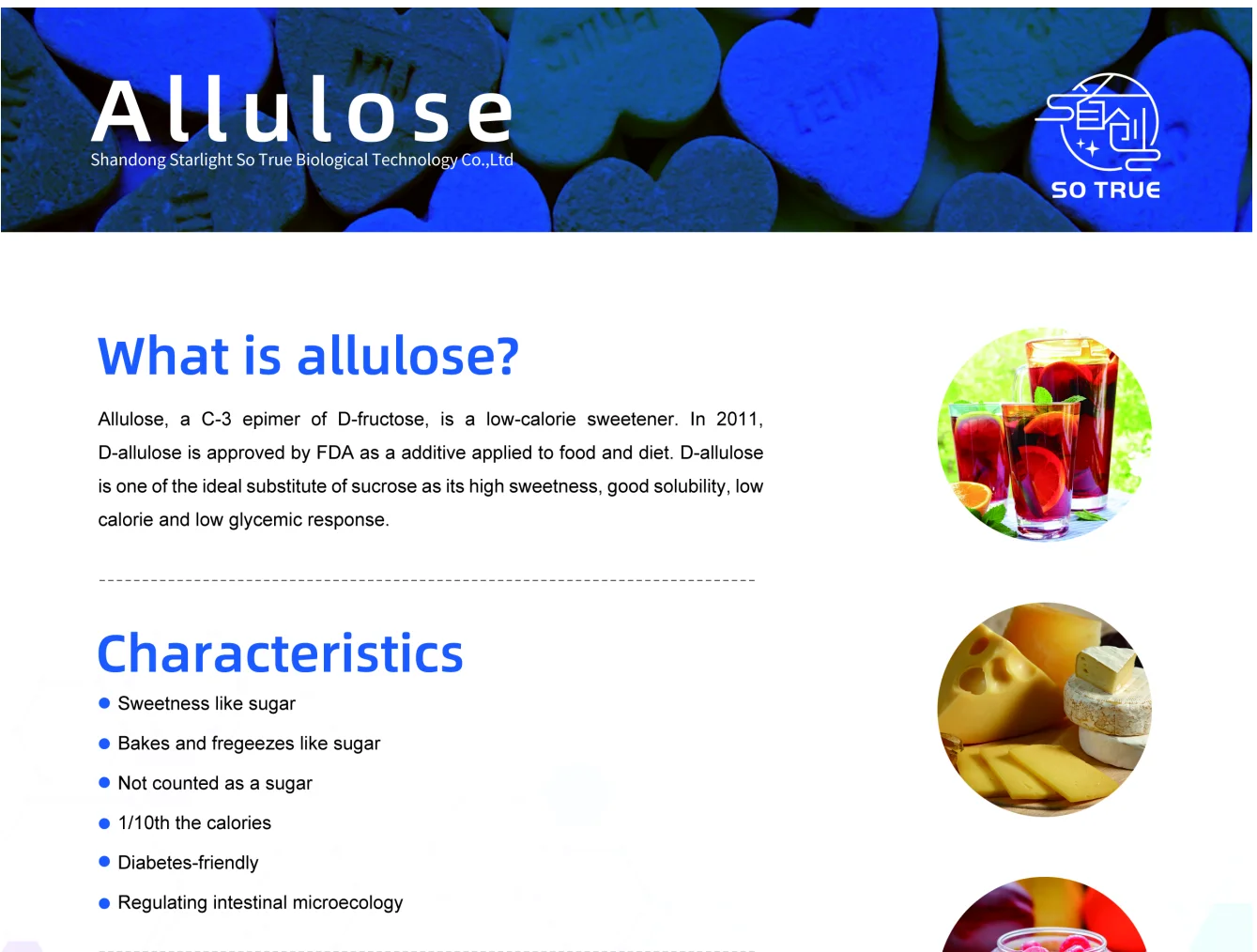 High Purity Wholesale D-Allulose CAS: 551-68-8  Allulose Sweeteners D- psicose