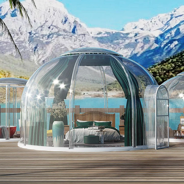 Special Geodesic Dome Tent Look Up At The Starlit Sky Sunny Inflatable Dome Tent Outdoor Wholesale Dome Tents For Events