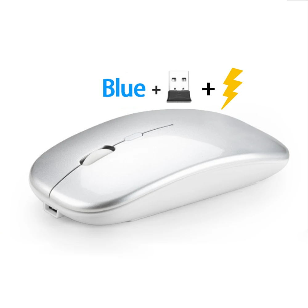 OEM/ODM Silent Wireless mouse rechargeable bluetooths Dual Model Wireless Mouse Office souris sans fil maus Wireless Mouse