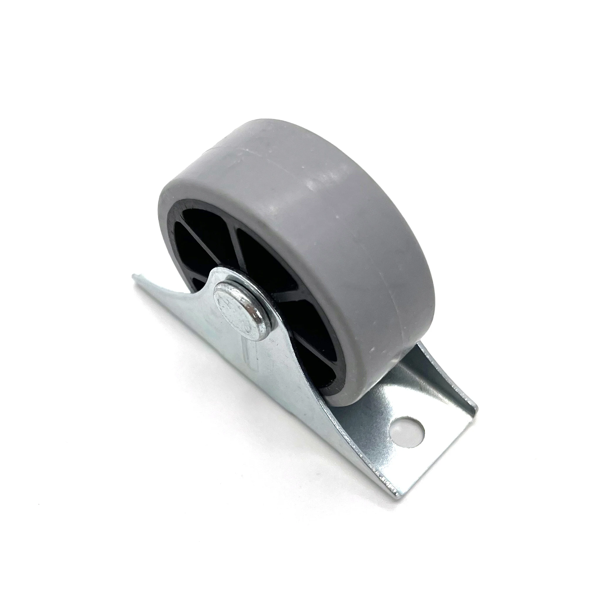 Factory 40 mm Light Duty Furniture Grey Wheel Fixed Castor Small 1.6 Inch Rigid Caster