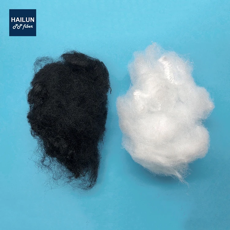 6D white high tenacity PP polypropylene staple fiber for geotextile