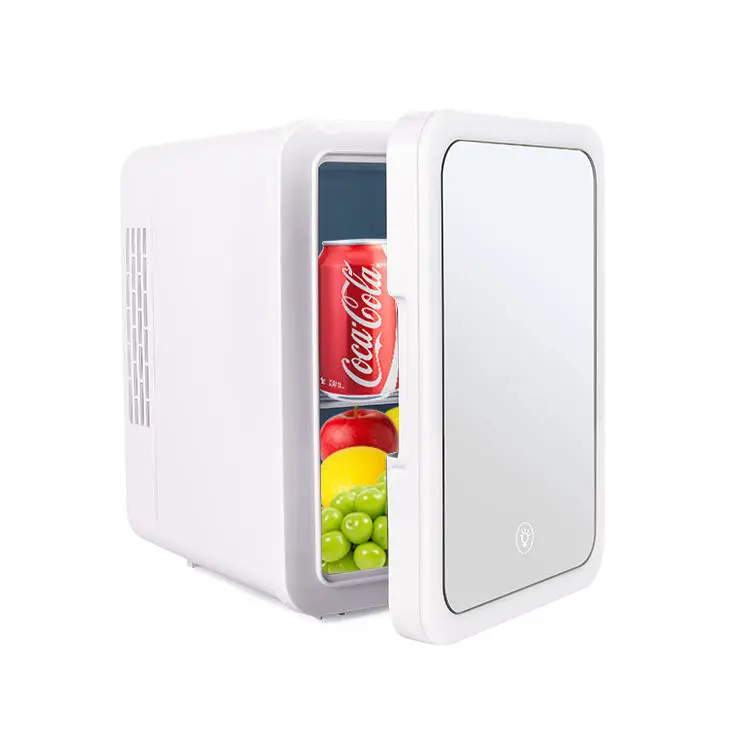 Portable Home Car 10L Digital Display Glass Door Small Size Milk Cooling Mini Fridge Refrigerator