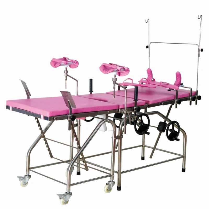THR-C004A Hospital Cheap Price Stainless Steel Obstetric Delivery Operating Table