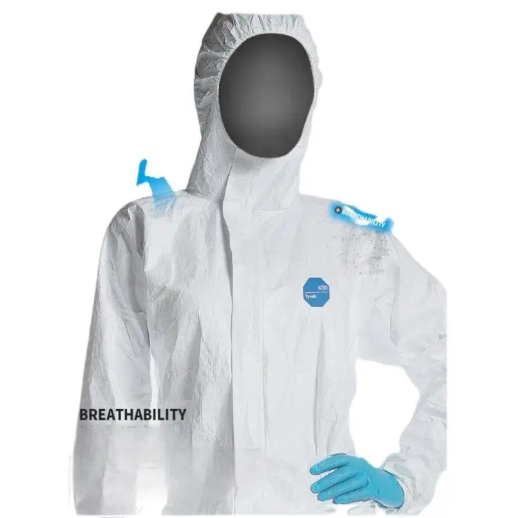 DuPont 1422A Tyvek дышащие костюмы химические оборудование для обеспечения безопасности