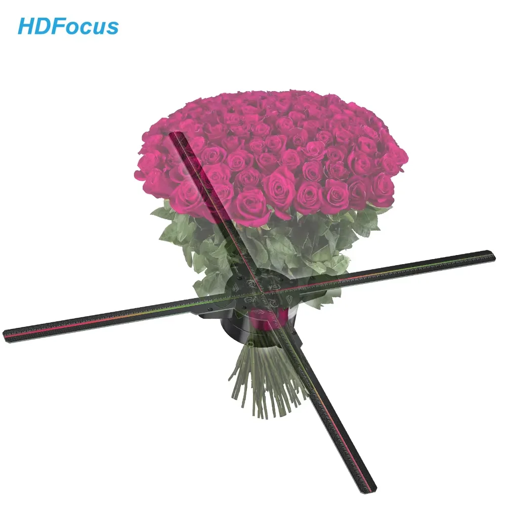 Remote Control Innovative APP WIFI Android 65cm 3D Fan Hologram Advertising Display Machine 3D Holographic Hologram Led Fan