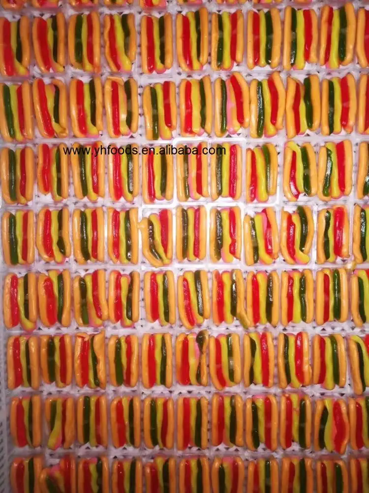 10g burger gummy candy fast food series soft jelly sweets