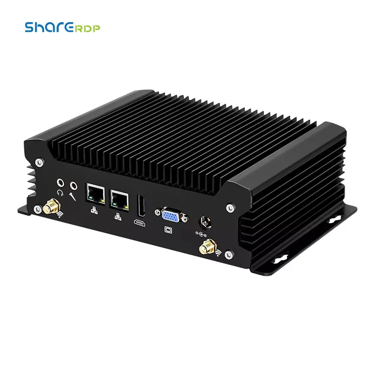 Qinglian Cheap Industrial Embedded Mini PC Computer 2 Lan J4125 8GB 16GB RAM Type-C Pfsense Fanless Mini Industrial PC