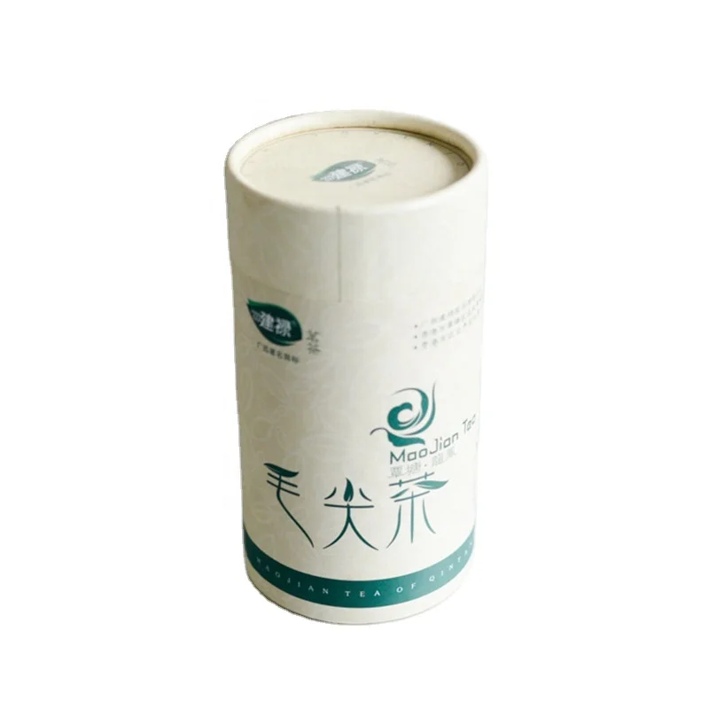 Wholesale Empty Tea Gift Cardboard Cosmetic Tube Cylinder Packaging Cylindrical Kraft Jar Paper Boxes 250g Coffee Tube Box