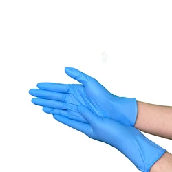 Blue Disposable Medic Disposal Examination Vinyl Medical Latex Powder Nitrile Gloves