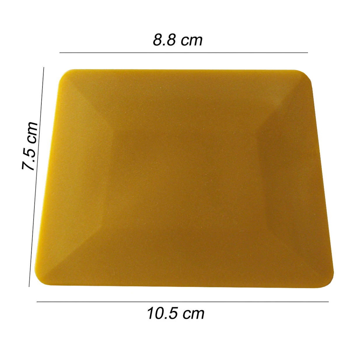 Car Sticker Wrapping Squeegee Edge Sealing Treatment Scraper Plastic Trapezoid Shape Gold Soft Car Decals Bubble Tools A50