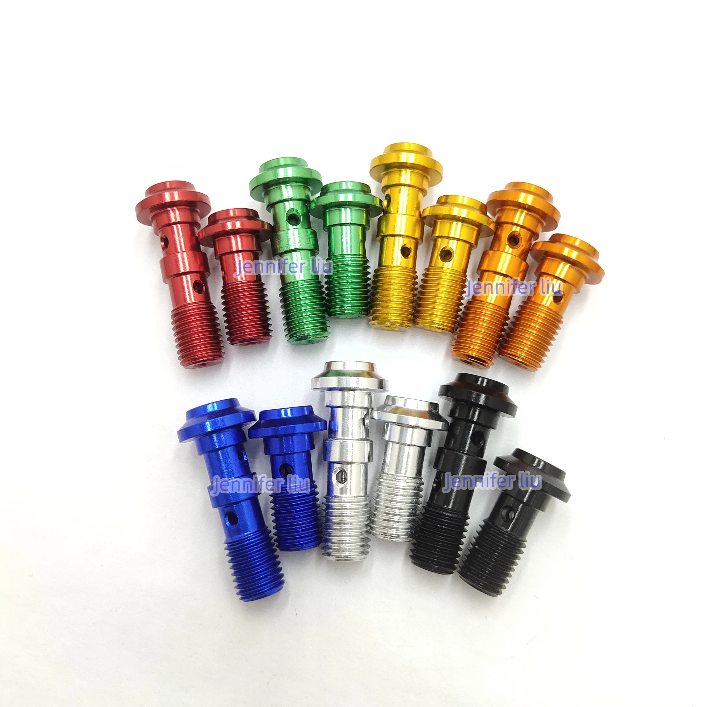 Круглые метрические мужские болты m10X1 m10X1.25 алюминиевые одинарные Двойные Короткие банджо масляные