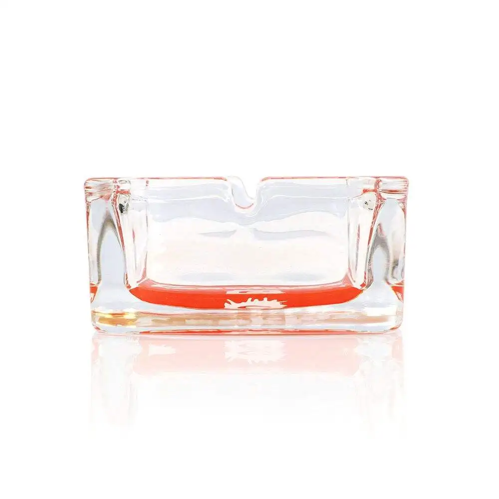 Custom Glass Ash Tray Portable Clear Crystal Glass Ashtrays for Cigarettes