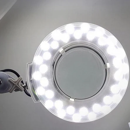 NAIL TALK Factory 24W 5X Floor 8093 Portable Facial Steamer And Led Salon Beauty Magnifying Lamp With Protective Cover