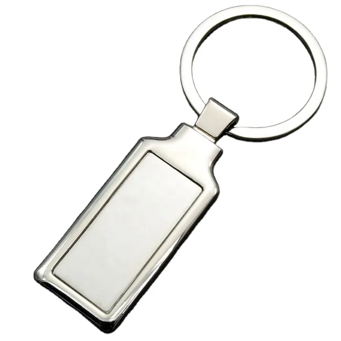 promotional blank metal circle keychain round keyring for wholesale
